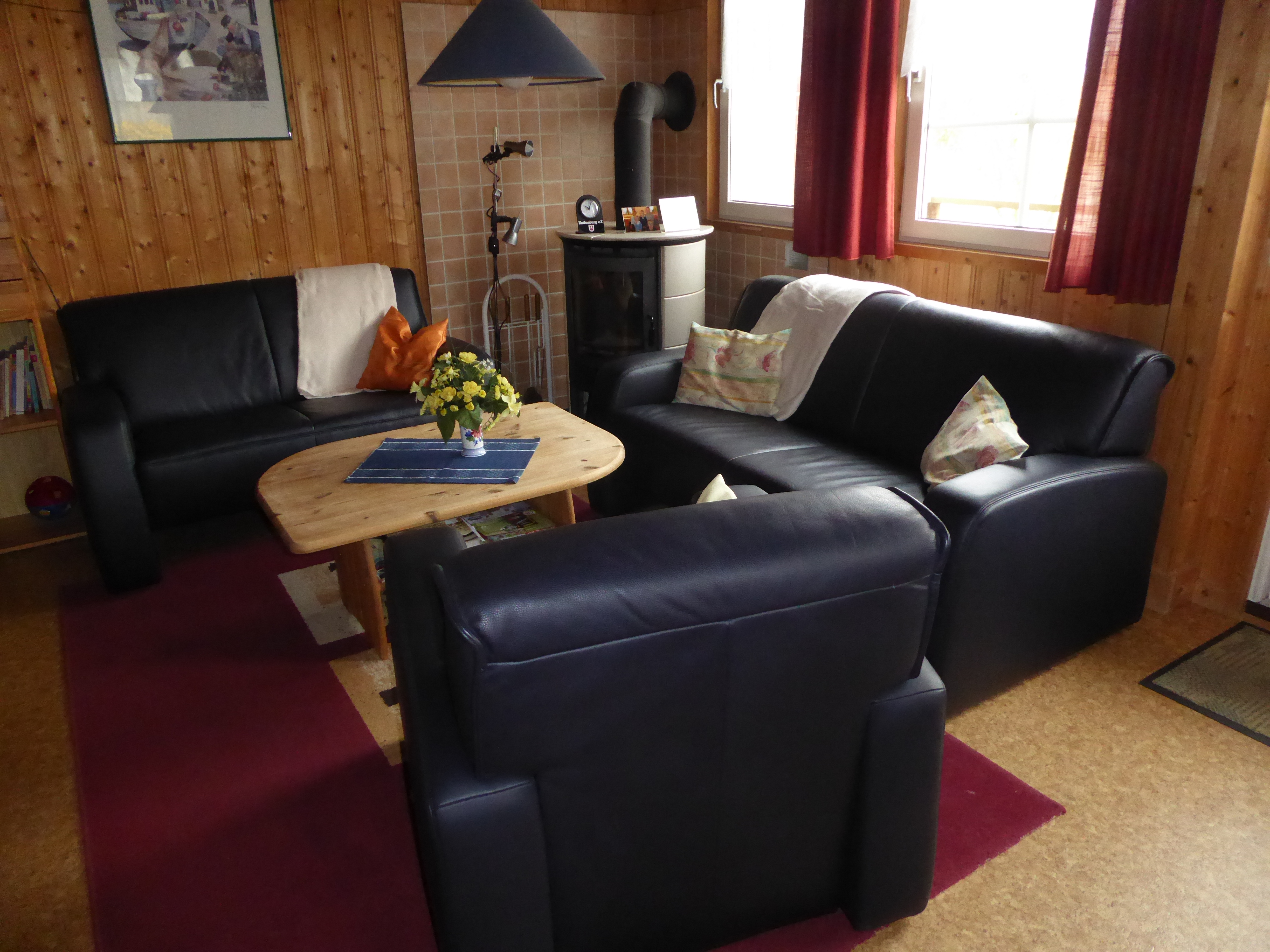 Wohnbereich, Kaminofen nicht mehr vorhanden